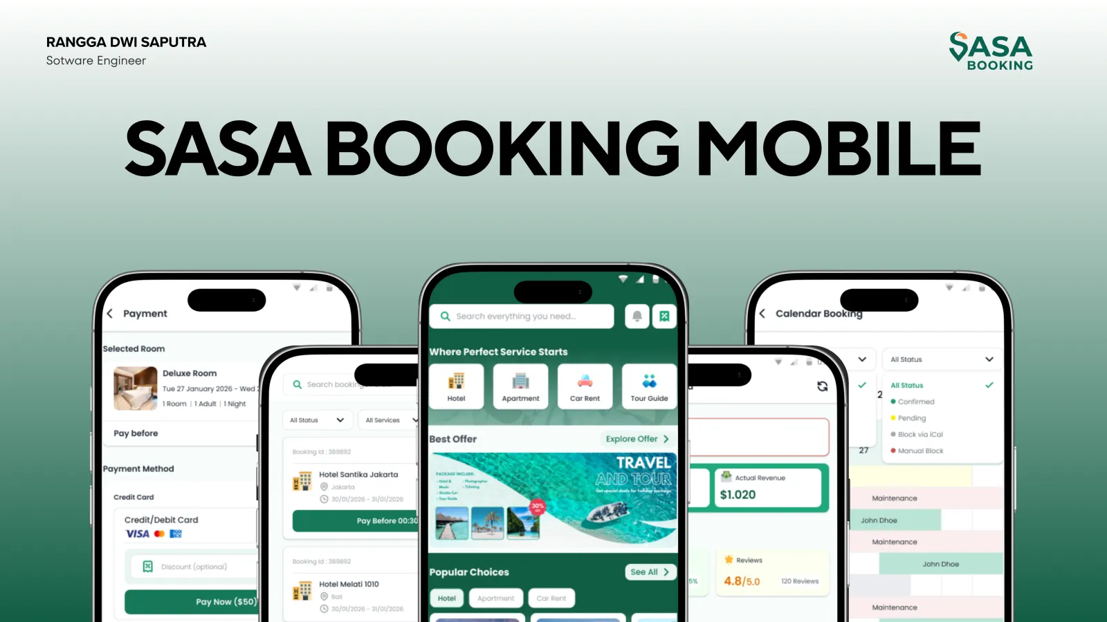 Sasa Booking Mobile App