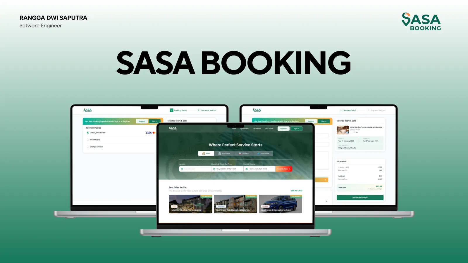 Sasa Booking Web App